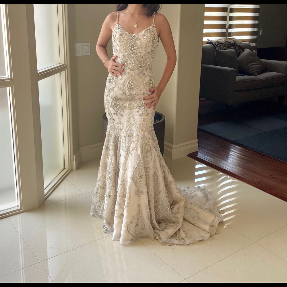 Stephen Yearick Bridal Gown ivory Size 2